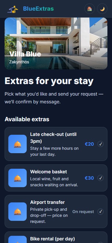 Guest view — phone