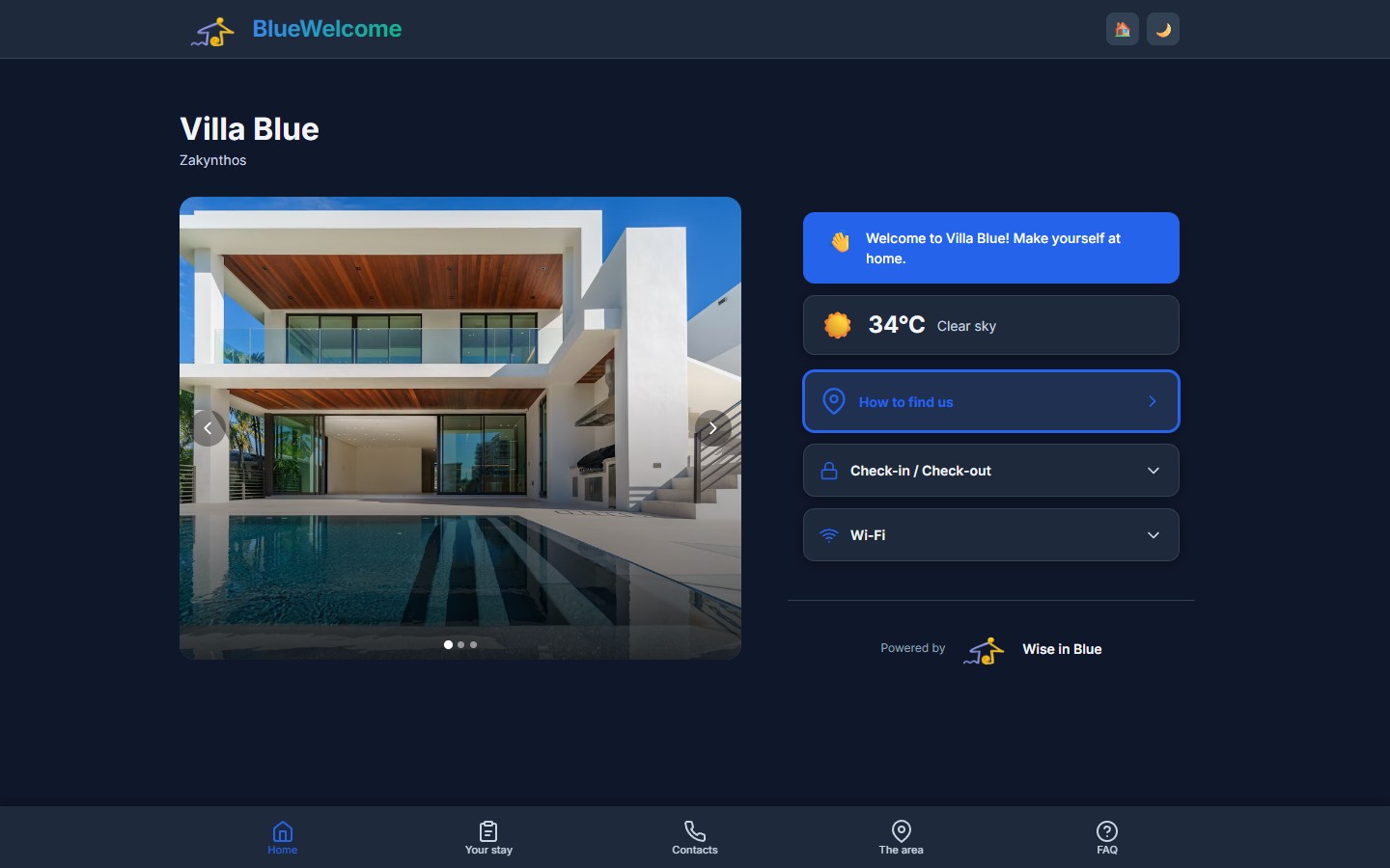 οδηγός BlueStay σε υπολογιστή
